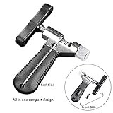 Oumers Bike Chain Splitter with Chain Hook, Bike Chain Cutter Breaker Tool Universal for 7 8 9 10 Speed Bicycle Chain Link Repair Removal/Install [Essential Bicycle Tools] Portable Durable