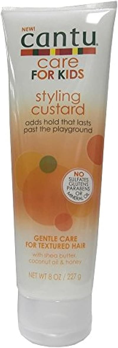 Cantu Care For Kids Styling Custard 8oz 227g Shea Butter Coconut Oil Aloe Vera
