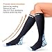Cambivo 2 Pairs Compression Socks for Women & Men, Sports/Blue, L/XL (Women 8-15.5 / Men 8-13)