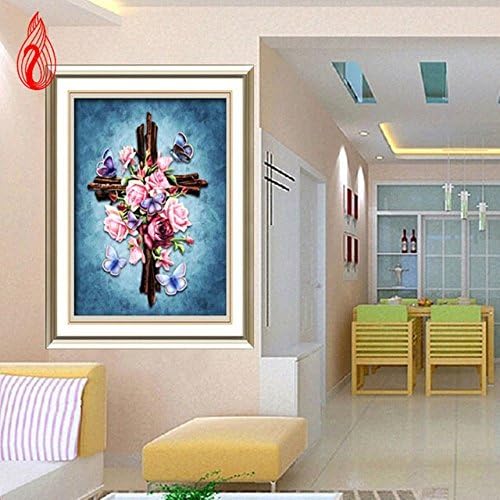 YGS-140 DIY 5D Full Diamonds Mosaic Diamonds Embroidery Jesus Cross Small picture Christian Square Diamond Painting Cross Stitch