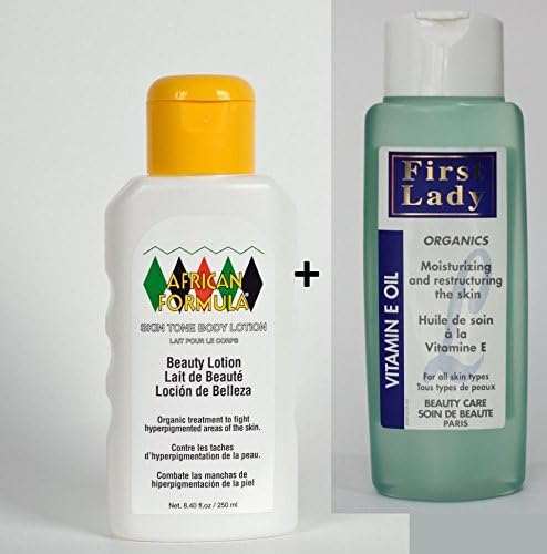 African Formula Skin Tone Body Lotion 250ml (EU) & First Lady Vitamin E Oil 400ml