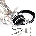 Over Ear Wired Headphones, BYZ Professional HiFi Stereo Headpset, Deep Bass, Built-in Mic, Foldable/Soft Earmuffs for Studio Monitoring, DJ and Home Entertainment, Blackthumb 1