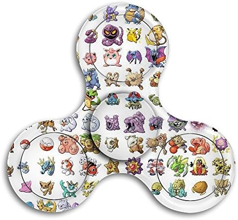 Pokemon GO Pokemon Hand Spinner Fidget Toy For For Student Adults Triangle EDC Fidget Spinner Toy Fingertip Gyro For For ADD, ADHD, Anxiety High Speed