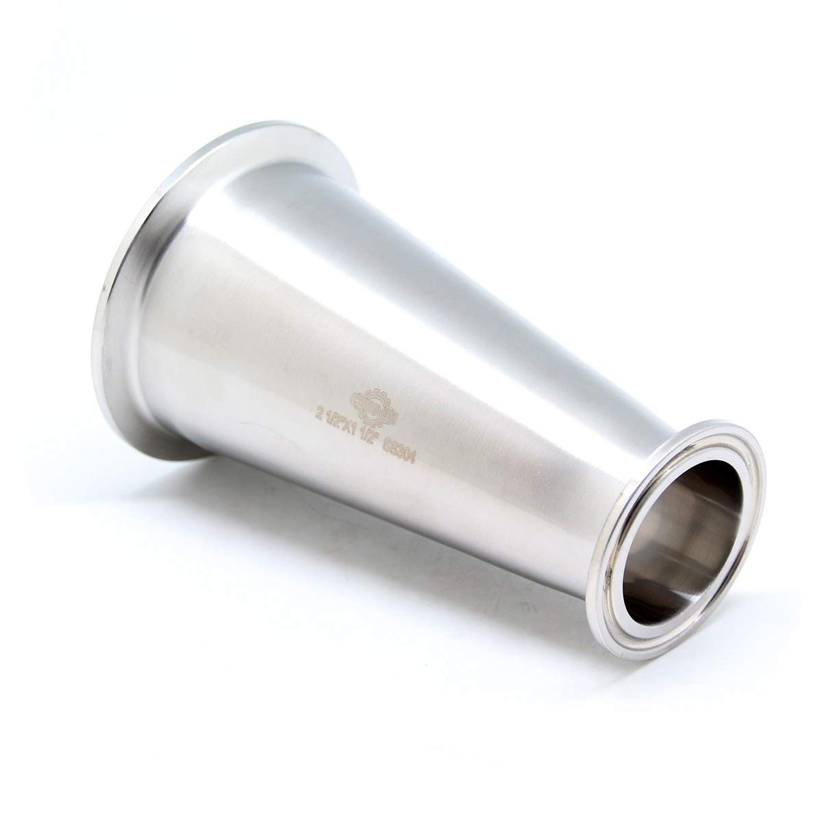 Photo 1 of QiiMii Sanitary Fitting Reducer Fitting SS304 Tri Clamp Ferrule Style 2.5" Tube OD to 1.5" Tube OD (2.5 INCH X 1.5 INCH)