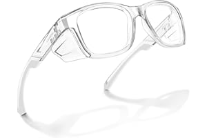 UKNOW Safety Glasses - Anti Fog Lenses - Eye Protection with Side Shields - ANSI Z87.1 Protective Eyewear - UV Protection