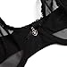 Women's Sheer Bra See Through Mesh Lingerie Transparent Unlined Lace Barely There Sexy Bras, Black Bra, 38D