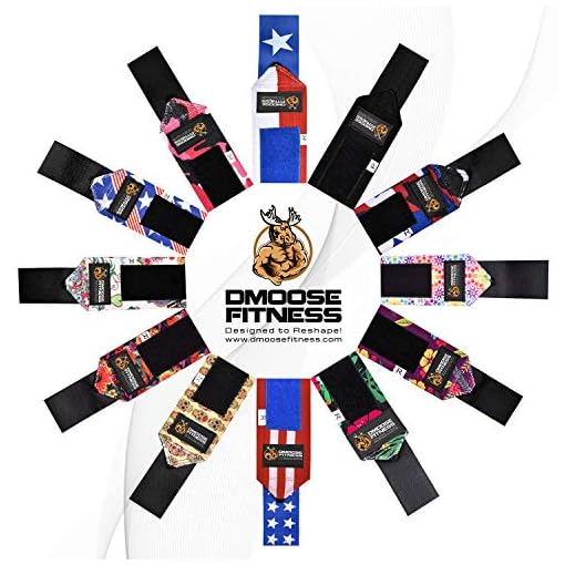 DMoose Wrist Wraps, Avoid Injury and Maximize Grip with Thumb Loop, 18" or 12" Gym Straps Pair, Wrist Straps for WeightLifting, Powerlifting, Bench Press, Bodybuilding, Deadlift Straps for Men & Women - Image 7