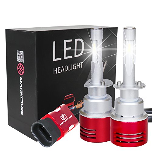 Markcars 8400LM Super Bright Cool White 6000K 60W H1 LED Car Headlight Bulbs All-in-One Conversion Kit Low Beam Head Light Bulbs Seoul Chips Car Driving Lamps Replacement 2 Year Warranty - Thumbnail 7