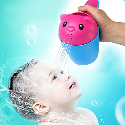 image for Muhan Baby Bath Waterfall Rinser Water Scoop Cartoon Bear Thickened La