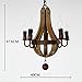 LightInTheBox Vintage Amercian Rustic Wooden Pendant Wine Barrel Chandelier Lamp Liviing and Bedroom Lamp Ceiling Lights
