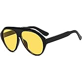 Kashm Retro Oversized Aviator Sunglasses for Women Vintage Trendy 70s Large Aviators Sun Glasses UV Protection