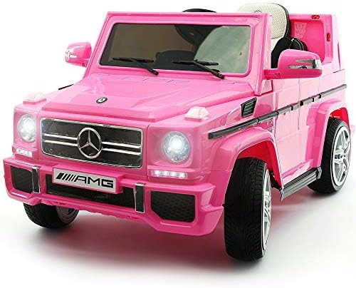 2020 Mercedes G Wagon Ride On Kids Car Truck w/ Remote Control | Large 12V Power Battery Licensed Kid Car to Drive - 3 Speeds, Leather Seat, MP3 Music Player, LED Lights