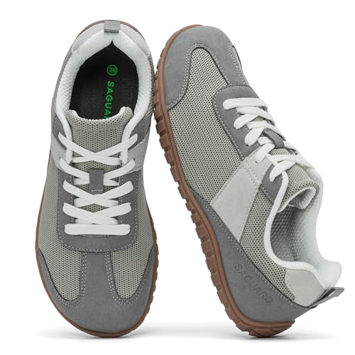 SAGUARO Mujer Zapatillas Barefoot Calzado Minimalista Barefoot Shoes con Puntera Ancha para Uso Diario, Talla 35-43