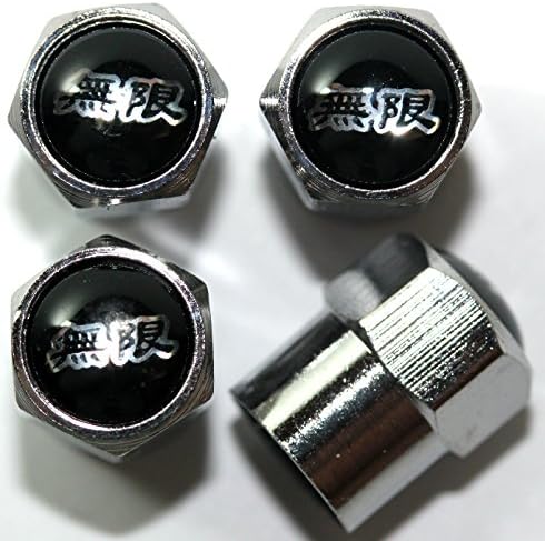 Car Auto Tire Valve Stem Cap Caps Black Color For All Honda Mugen