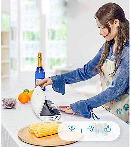 LKNJLL Vakuumierer, Automatische Lebensmittel Sealer Maschine for Lebensmittel Savers | Starter Kit | LED-Anzeigelampen… – Bild 4