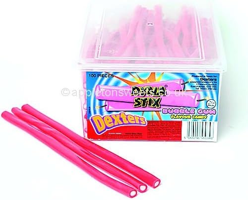 Dexters Dyna Stix Bubble Gum Tub (110 Count)