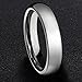 MNH Tungsten Carbide Men 6mm Wedding Engagement Band Polished Comfort Fit Domed Metal Ring Size 7-13