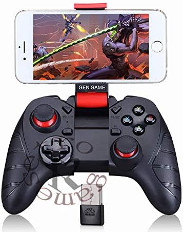 GLgl Wireless Bluetooth Gamepad, Bluetooth 2.1 Game Controller, Support for iPhone iPad Mobile Phone Samsung Huawei TV Box