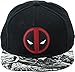 Marvel Deadpool Logo Sublimated Bill Snapback Hat Black