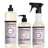 Mrs. Meyer's Clean Day Kitchen Basics Set, Lavender, 3 ct: Dish Soap (16 fl oz), Hand Soap (12.5 fl oz), Multi-Surface Everyday Cleaner (16 fl oz)