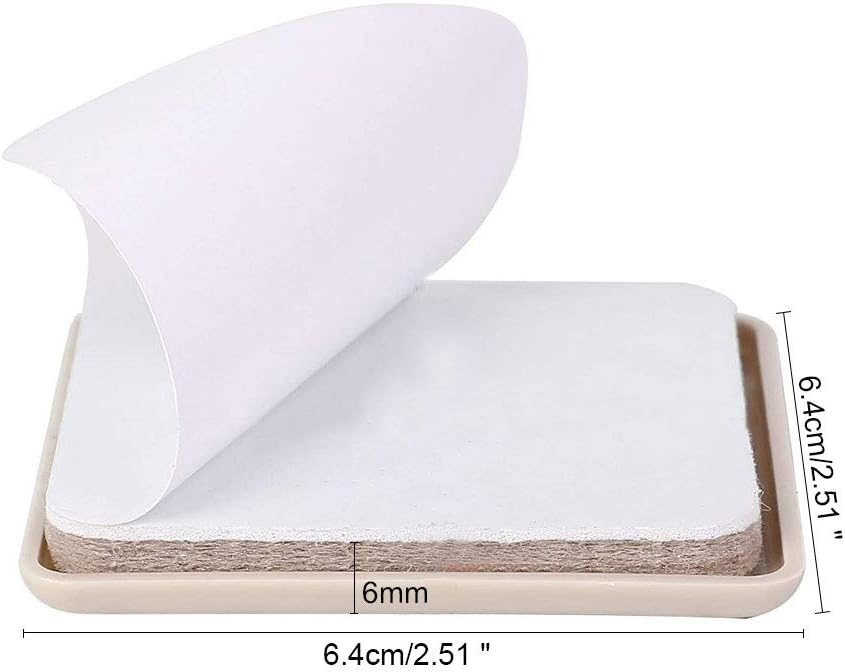 FOGAWA 16Pcs Furniture Sliders for Carpet 2.5Inch Laminate Floor Sliders Furniture Movers Sliders Self Adhesive Sofa Glider Pads for Heavy Furniture Bed Moving Vinyl Wooden Floor 64mm - Image 3