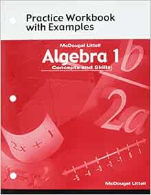 Amazon.com: McDougal Littell Algebra 1: Concepts and Skills- Practice ...