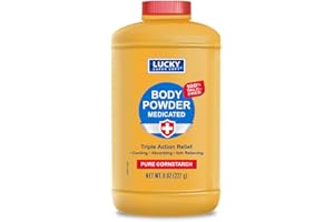 LUCKY SUPER SOFT Medicated Body Powder, 8-oz.