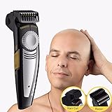 Bald Hair Shaver Rechargeable 9 Length Comb Hair Clipper Special Design for Bald Head and Face Skull Shaving