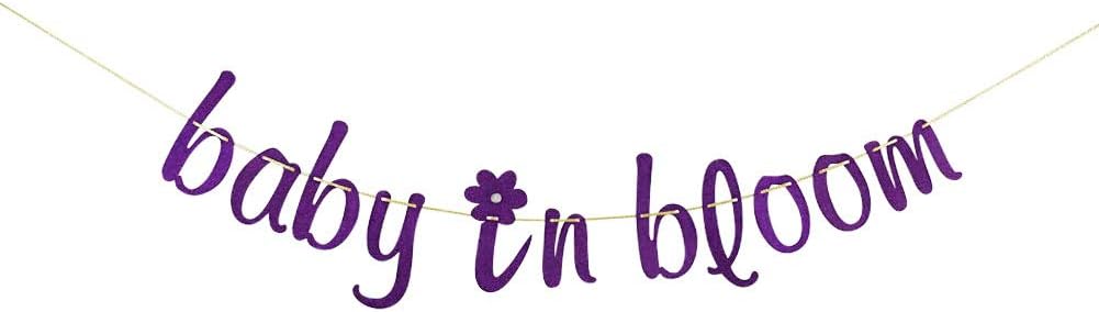 Amazon Co Jp Baby In Bloom バナー ゴールド 春 ベビーシャワー パーティーデコレーション 花柄テーマ ベビーシャワーデコレーション フラワーベビーシャワーサイン Toys