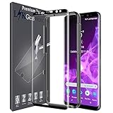 LK Screen Protector for Samsung Galaxy S9 Plus, [3D Curved] [Full Coverage] [Alignment Frame Easy Installation] [HD Clear] with Lifetime Replacement Warranty