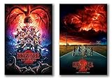 Stranger Things Season 2 Posters Set of 2 - 24in x 36in each TV Show - Fan Memorabilia