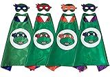 OscarNOtis Teenage Mutant Ninja Turtles Cape and Mask Set Dress Up Costume