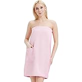 MiYODOS Womens Bath Body Wrap Towel Lightweight Shower Spa Wrap Robe Adjustable Closure Bathrobe