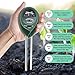 Soil Test Kit pH,3-in-1 Soil Tester Moisture Light Meter for Gardening,Plants,Lawn,Farm,Vegetables,Trees,Grass (No Batteries Required) (Green)