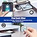 DinoFire Key Finder Smart Tracker, Lost Keys Finder Phone Finder with App Key Tracker with Bluetooth Item Locator