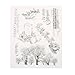 Whitelotous Clear Stamp for DIY Scrapbooking Album Paper Cards Making Decoration (Christmas Wishes)