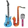 Large-Inflatable-Guitar-Saxophone-Microphone-for-Music-Themed-Parties-by-RichMoho-3pcs Large Inflatable Guitar Saxophone Microphone for Music Themed Parties by RichMoho (3pcs)