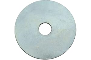 G GOODSZONE Fender Washers 1/2" x 3" OD Large Size Zinc Plated Finish Low Carbon Steel, Pack of 5 (1/2" x 3")