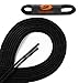 OrthoStep Waxed Extra Thin Dress Round Shoelaces 2 Pair Pack - Made in the USA