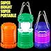 Dawhud Direct Super Bright Mini Collapsible LED Lantern (6 Pack) Camping Lanterns 150 Lumens, Pop Up Lanterns for Home, Battery Operated Lanterns for Indoor, Outdoor Lanterns for Front Porch