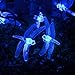 Qedertek Dragonfly 30 LED Solar String Lights, 20ft, Blue