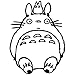 Totoro Sitting Car/Truck/laptop/Wall Vinyl Decal