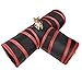 Creaker 3 Way Cat Tunnel, Collapsible Pet Toy Tunnel with Ball for Cat, Puppy, Kitty, Kitten, Rabbit (Red)