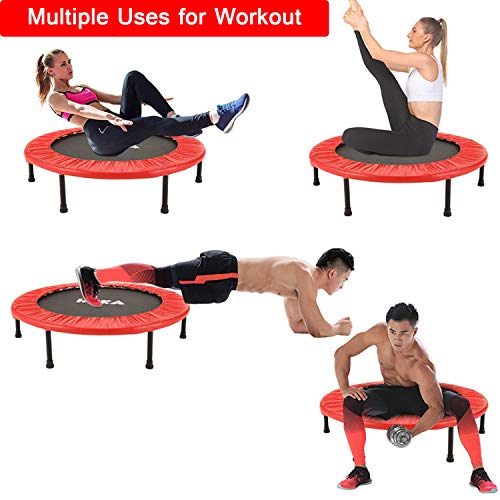 HEKA Mini Trampoline for Adults, Fitness Rebounder with Safety Pad, Exercise Rebounder Indoor