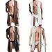 Lisli Mens Robes Bathrobe Hooded Sexy Sleeveless Kimono Silk Sleepwear Pajamas