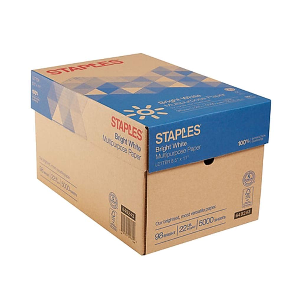 staples copy paper 5000 sheets