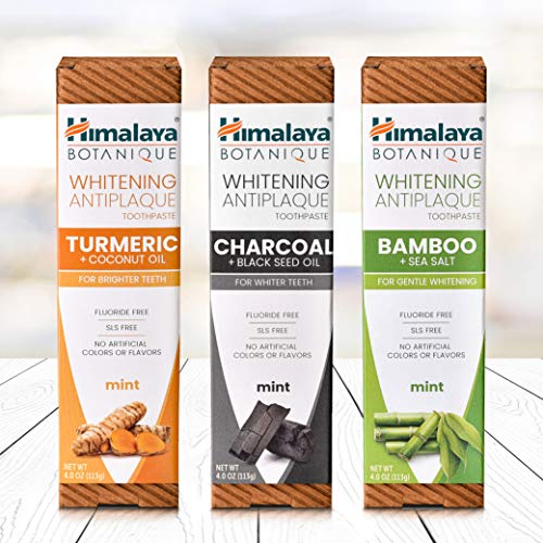 Himalaya Whitening Antiplaque Toothpaste with Turmeric + Coconut Oil for Brighter Teeth, 4 oz, 2