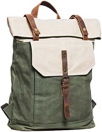 DEjh Large-capacity Business Backpack British College Wind Canvas Bag Laptop Bag For Lightweight Load (color : B)