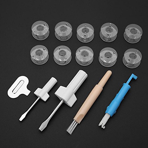 Domestic Sewing Machine Accessories Tool Kit 15pcs/set Multi-functional Threader Shuttle Core+Needle Inserter+Screwdrivers