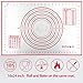 Coolnice Silicone Pastry Mat Extra Large Non Slip with Measurements Non Stick Dough Rolling Mat Silicone Pie Crust Mat For Fondant Pizza and Cookies 24x16 inch Red